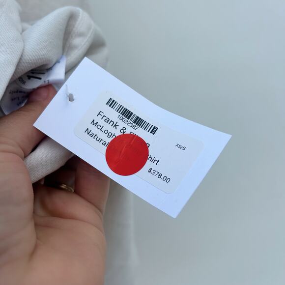 New Frank & Eileen McLoghlin Utility Shirt Jacket Natural Denim White XS Small - Picture 8 of 9